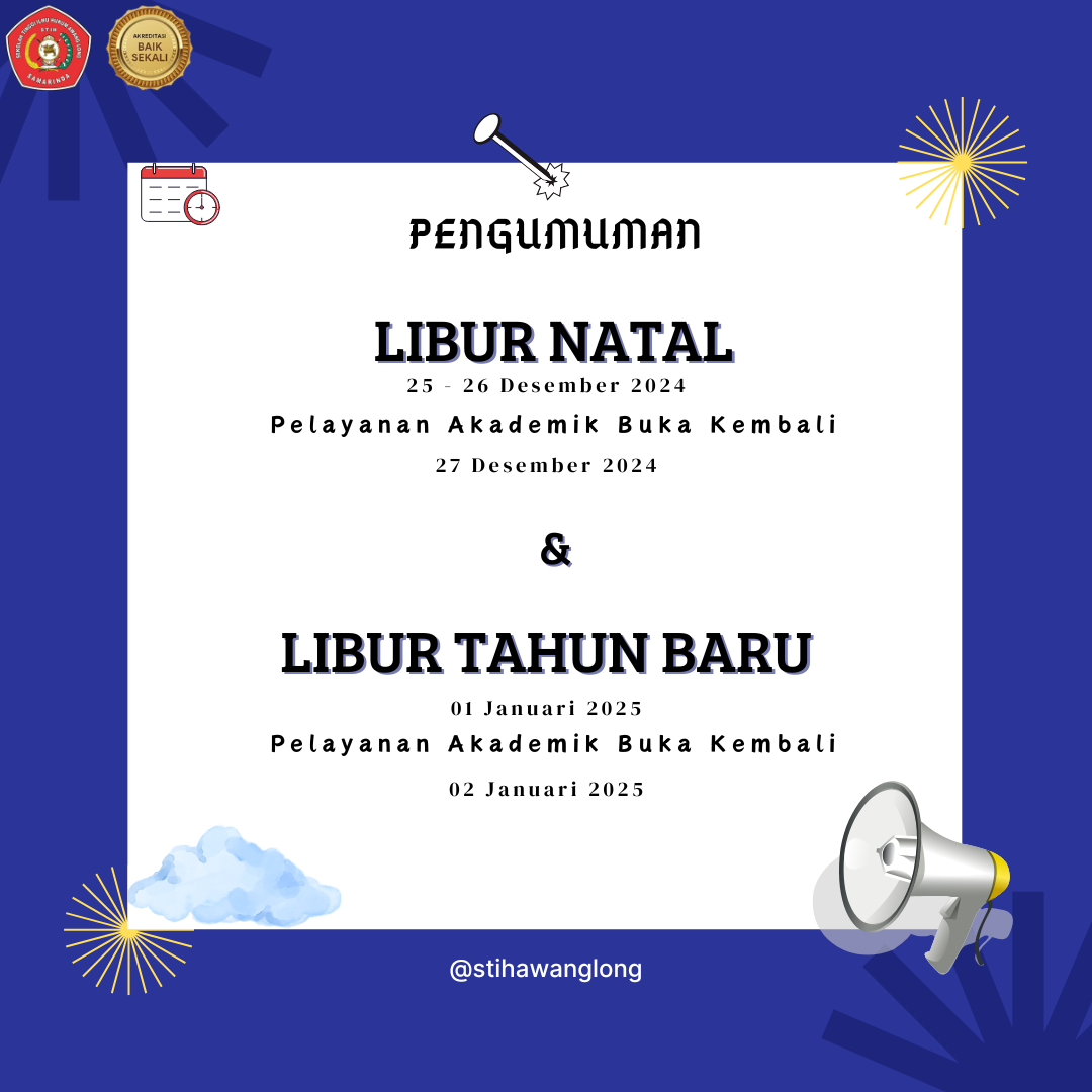 PENGUMUMAN LIBUR HARI RAYA NATAL & TAHUN BARU