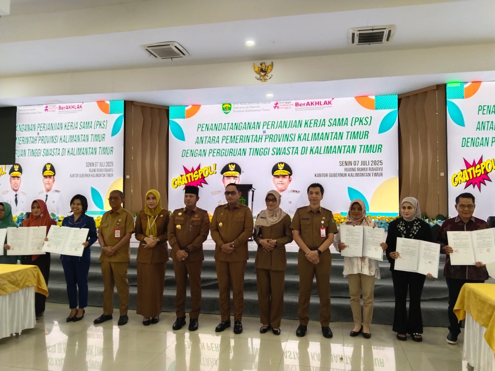 Perjanjian Kerjasama ( PKS) dengan Pemerintah Provinsi Kalimantan Timur